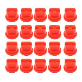 20 Pcs Flat Fan Spray Tip Uniform Spray Distribution 110 Degree Agricultural Sprayer Atomizing Nozzle 30.58mm Bore Diameter