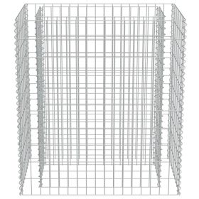 vidaXL Planteringsgabion upph√∂jd galvaniserat st√•l 90x50x100 cm