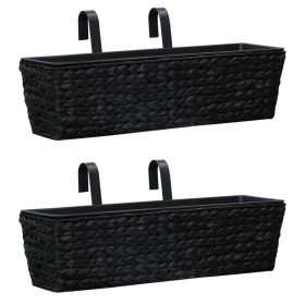Planters 2 pcs Water Hyacinth Black