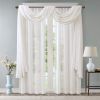 Diamond Sheer Embroidered Window Scarf