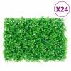 Artificial Fern Leaf Fence 24 pcs Green 15.7"x23.6"