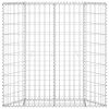 Trapezium Gabion Raised Bed Galvanized Steel 39.4"x7.9"x39.4"