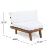 HILLCREST V Shaped 4-Piece Sofa Set-WHITE