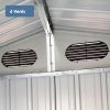 Outdoor Storage Shed 20x10 FT, Metal Garden Shed Backyard Utility Tool House Building with 2 Doors and 4 Vents for Car,Truck,Bike, Garbage Can,Tool