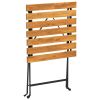 Bistro Table 21.7"x21.3"x28" Solid Acacia Wood
