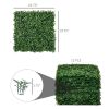 12 PCS 20" x 20" Artificial Boxwood Panels Topiary Wall Greenery Backdrop