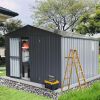 Backyard Storage Shed 11' x 12.5' with Galvanized Steel Frame & Windows