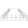 Gabion Raised Bed Galvanized Steel 157.5"x39.4"x7.9"