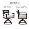 7-Piece Outdoor Patio Aluminum Furniture, Modern Dining Set