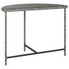 Patio Table Gray 39.4"x19.7"x29.5" Poly Rattan