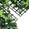 Artificial Leaf Fence 24 pcs Green 15.7"x23.6"
