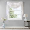 Diamond Sheer Embroidered Window Scarf
