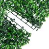 Artificial Shrub Leaf Fence 24 pcs Green 15.7"x23.6"