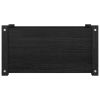 Garden Planter Black 23.6"x12.2"x12.2" Solid Wood Pine