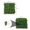 Artificial Grass Wall Panel Backdrop, 12 20" x 20" Boxwood UV Protection Privacy Coverage Panels for Indoor & Outdoor Decor, Wall & Fence Covering