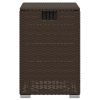 Propane Tank Cover Table Brown 15.7"x15.7"x23.6" Poly Rattan