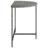Patio Table Gray 39.4"x19.7"x29.5" Poly Rattan