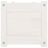 Garden Raised Beds 2 pcs White 59.1"x12.2"x12.2" Solid Wood Pine