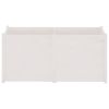 Garden Planter White 59.1"x19.7"x27.6" Solid Wood Pine
