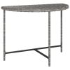 Patio Table Gray 39.4"x19.7"x29.5" Poly Rattan