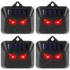 4Pcs Solar Predator Control Light Coyote Deterrent Deer Bird Repeller