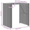 Patio Bar Table with Acacia Wood Top Gray 41.3"x31.5"x43.3" Poly Rattan