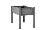 48x24x30 inch Raised Garden Bed with Legs, Elevated Wooden Planter Box for Outdoor Plants Flowers Fruits Vegetable Herb Growing