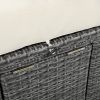 TOPMAX Outdoor Sun Bed Patio 2-Person Daybed with Cushions and Pillows