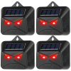 4Pcs Solar Predator Control Light Coyote Deterrent Deer Bird Repeller