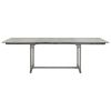 Patio Dining Table (63"-94.5")x39.4"x29.5" Solid Acacia Wood