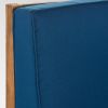PERLA 3 SEATER SOFA AND TABLE SET, BLUE
