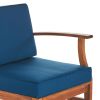 PERLA 3 SEATER SOFA AND TABLE SET, BLUE
