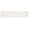 Garden Raised Beds 2 pcs White 59.1"x12.2"x12.2" Solid Wood Pine