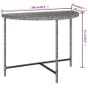 Patio Table Gray 39.4"x19.7"x29.5" Poly Rattan