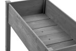 48x24x30 inch Raised Garden Bed with Legs, Elevated Wooden Planter Box for Outdoor Plants Flowers Fruits Vegetable Herb Growing