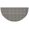 Patio Table Gray 39.4"x19.7"x29.5" Poly Rattan