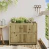 Garden Planter 35.4"x19.7"x27.6" Impregnated Wood Pine
