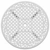 Patio Table White √ò35.4"x29.5" Cast Aluminum