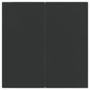 5 Piece Patio Dining Set with Cushions Black and Gray Poly Rattan
