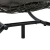 2 Persons Egg Chair with Stand Indoor Outdoor Swing Chair Patio Wicker Hanging Egg Chair Hanging Basket Chair with Stand for Bedroom Living Room Balco