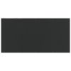 Patio Dining Table Black 63"x31.5"x29.1" Steel and Tempered Glass