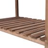 8 Pockets Horticulture Raised Garden Bed Elevated Wood Planter Box Stand with Foldable Side Table and Storage Shelf for Herb/Vegetables/Flowers