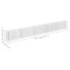 Gabion Raised Bed Galvanized Steel 177.2"x11.8"x23.6"