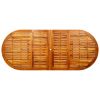 Garden Dining Table (63"-94.5")x39.4"x29.5" Solid Acacia Wood