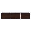 Garden Raised Bed Brown 94.5"x31.5"x17.7" Galvanized Steel