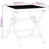 Folding Patio Table Anthracite 15"x15"x15" Steel Mesh