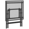 Folding Patio Table Anthracite 15"x15"x15" Steel Mesh