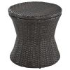 K&K 5 Pieces Patio Furniture Chair Sets, Patio Conversation Set With Wicker Cool Bar Table, Ottomans,Outdoor Furniture Bistro Sets for Porch,Backyard