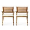 Outdoor HERMOSA KD WOOD DINING SET with Cushions