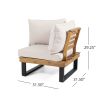 SEBASTIAN 4-PIECE SOFA SET, BEIGE